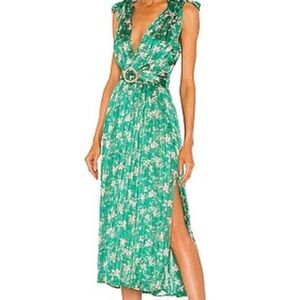 Sabina Musayev Kimber Midi Maxi Dress M Green Floral MSRP $315
